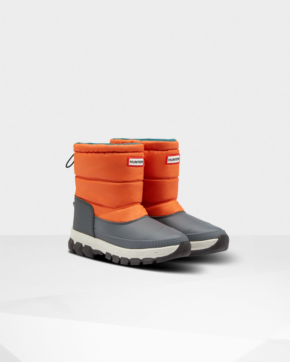 Snow Boots Dames - Hunter Original Insulated Short - Oranje - 37RQNOTJS